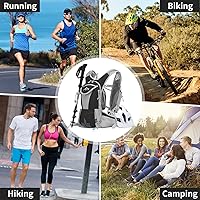 Vista 6 de IX INOXTO Hydration Pack Backpack, Lightweight Water Backpack with 2L Hydration Bladder Daypack for Men Women,Running Hydration Vest for Trail