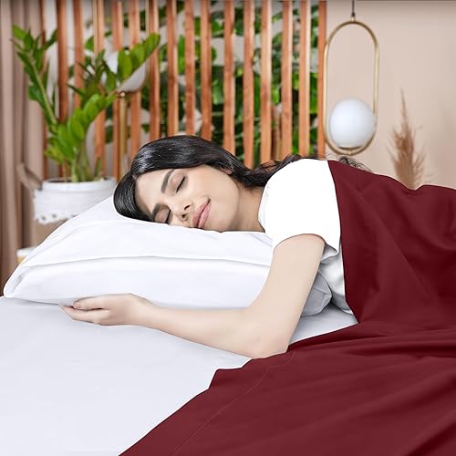 Miniatura 96 de Utopia Bedding Sábana encimera – 1 paquete (individual, azul marino) – Tela de microfibra cepillada suave – Sábana superior resistente al