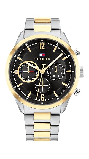 Tommy Hilfiger Mens Multifunction Watch Stainless Steel Classic Quartz Timepiece