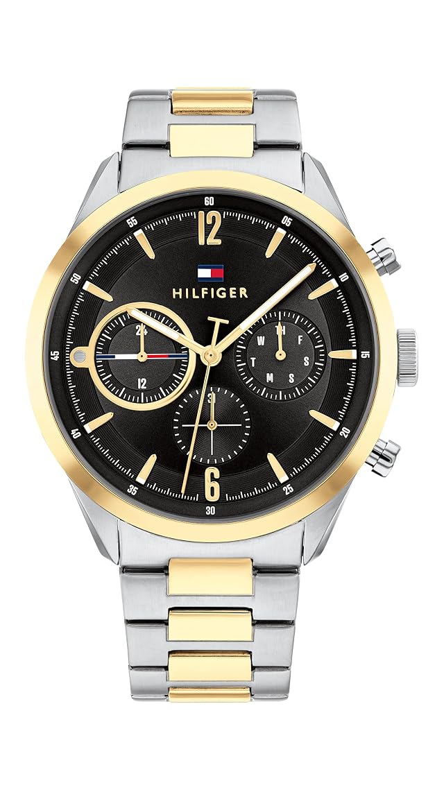 Tommy Hilfiger Mens Multifunction Watch Stainless Steel Classic Quartz Timepiece