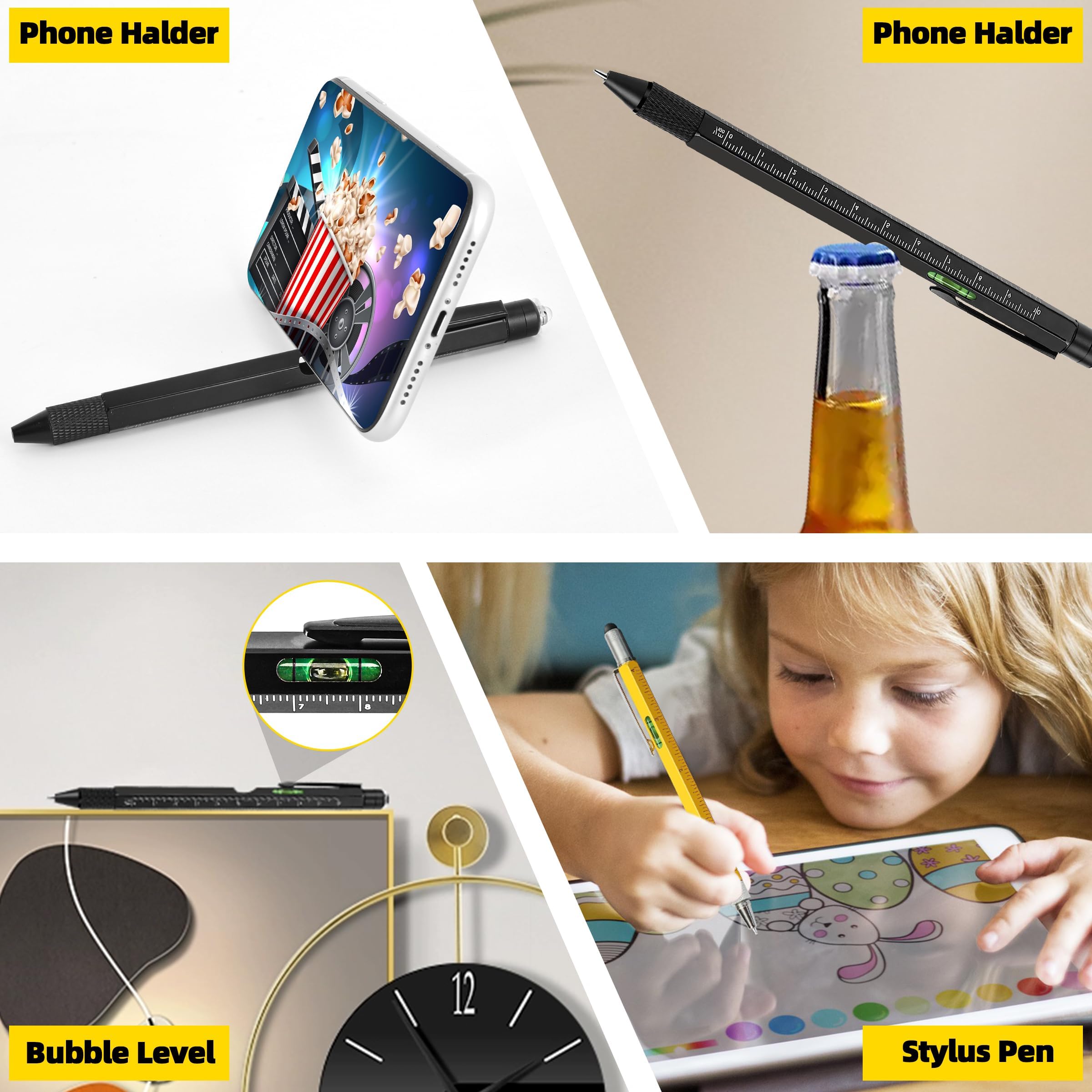DAIKOYE Fathers Day Dad Gifts,Gifts for Men from Daughter Son Wife, Multitool Pen 10 in 1 Multi Tool Gifts for Dad Men Grandpa Christmas Day Gifts from Son Husband's Gift Fathers Gift