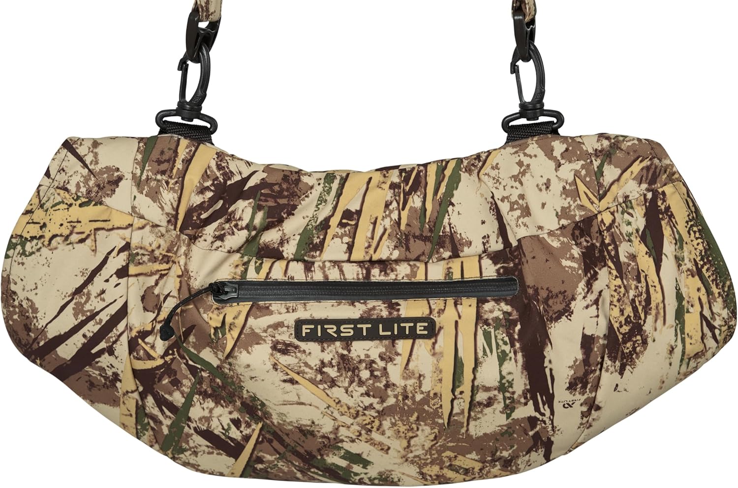 First Lite Refuge Insulated Hand Muff - Warm Windproof Merino Wool Lined Camo Hand Warmer