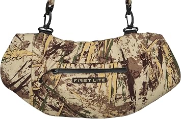 First Lite Refuge Insulated Hand Muff - Warm Windproof Merino Wool Lined Camo Hand Warmer