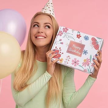 18th Birthday Gifts for Gifts,Unique Gifts Set Ideas for Turning 18 Year Old Girl Pamper Hamper Box,Happy Bday Present Basket Kit for Teen Girl Decorations for Sisters,Daughter,Niece, Granddaughter