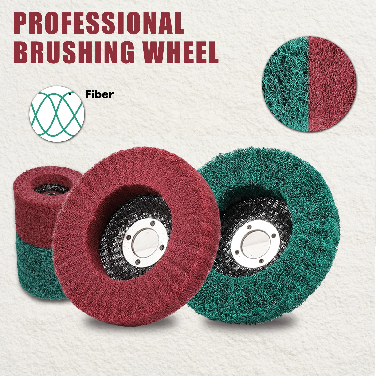 125Mm Nylonfaser Polierscheibe, 320# Körnung Polierscheibe Nylon Schleifscheibe Vlies Fächerscheibe Scheuerscheibe Für Politur Für Edelstahl Holz 125 * 50mm 125Mm Nylonfaser Polierscheibe, 320# Körnung Polierscheibe Nylon Schleifscheibe Vlies Fächerscheibe Scheuerscheibe Für Politur Für Edelstahl Holz 125 * 50mm