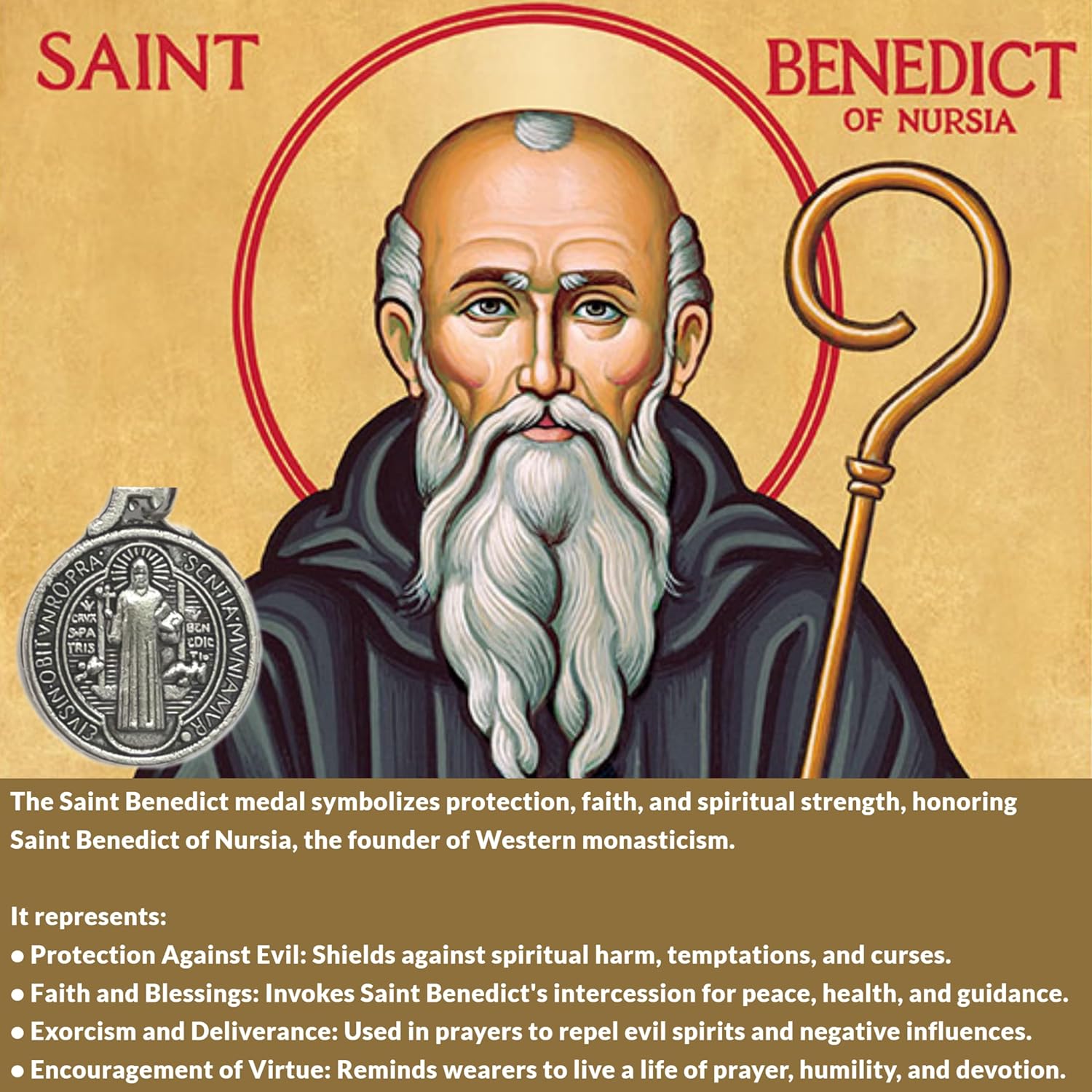 Pocket Rosary, Handmade and Blessed in the Holy Land, Prayer Beads with Saints Medal and Cross/Crucifix, Gift Pouch and Certificate of Authenticity - Image 7