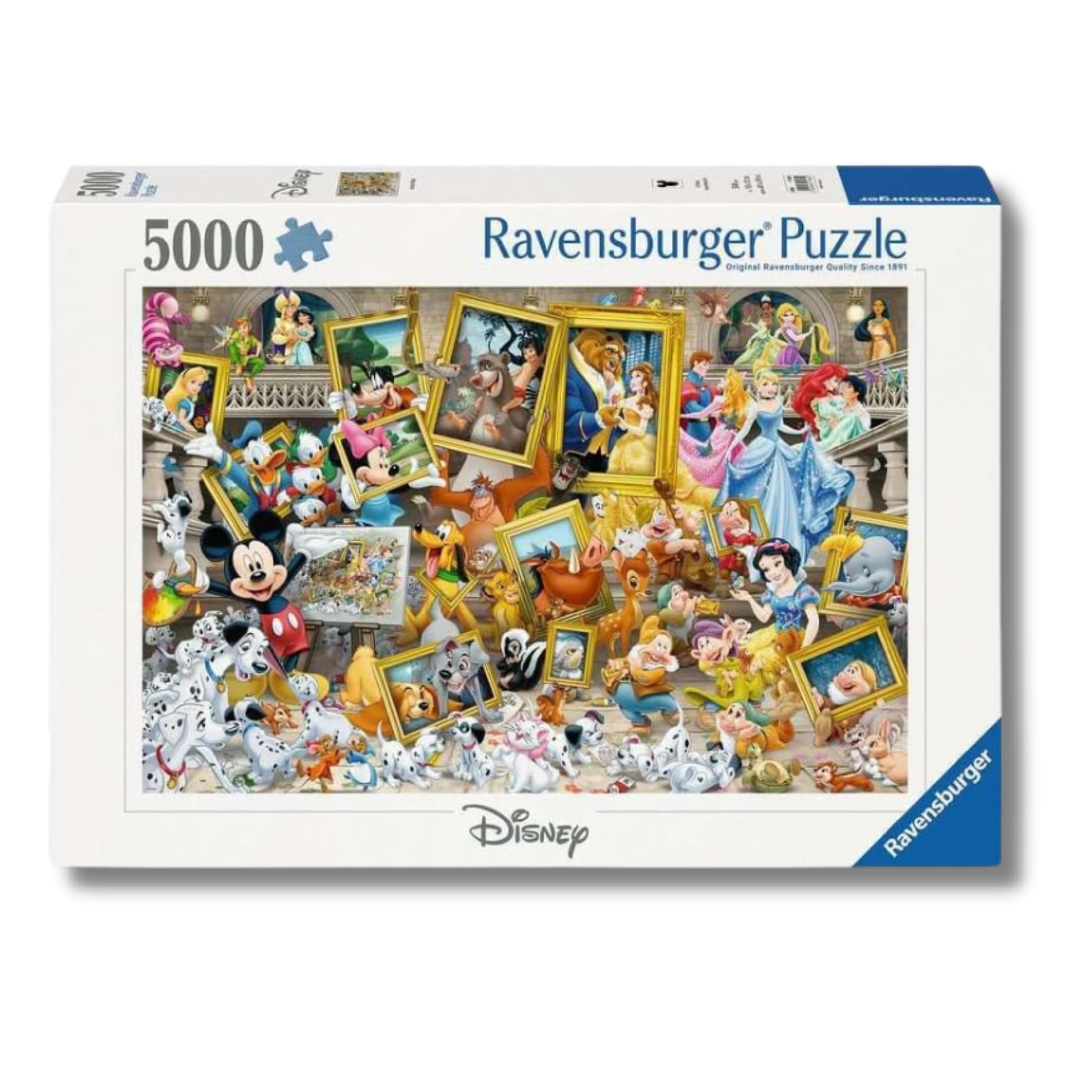 Ravensburger Puzzle 5000 Pezzi Disney Mickey l'Artista – Puzzle Adulti +14 anni, 153 x 102 cm, Puzzle per Adulti Super Esperti, Collezione 5000 Pezzi, Idee Regalo
