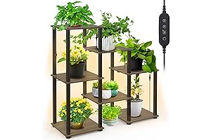 3-Tier Grow Cabinet for Indoor Plants with Dimmable LED Grow Light