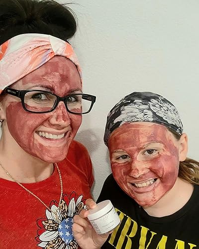 Miniatura 7 de MODERN EARTH SKINCARE Hibiscus Rose Hydrating and Clarifying Facial Mask, Skin Treatment Mask, Anti Aging Skincare Mask, Powder Clay face mask, 2 oz