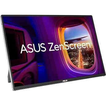 ASUS ZenScreen MQ16FC 15.6 Inch WUXGA OLED Portable Monitor | Auto-rotate, power pass-through, tripod thread, 95% DCI-P3, T&Uuml;V