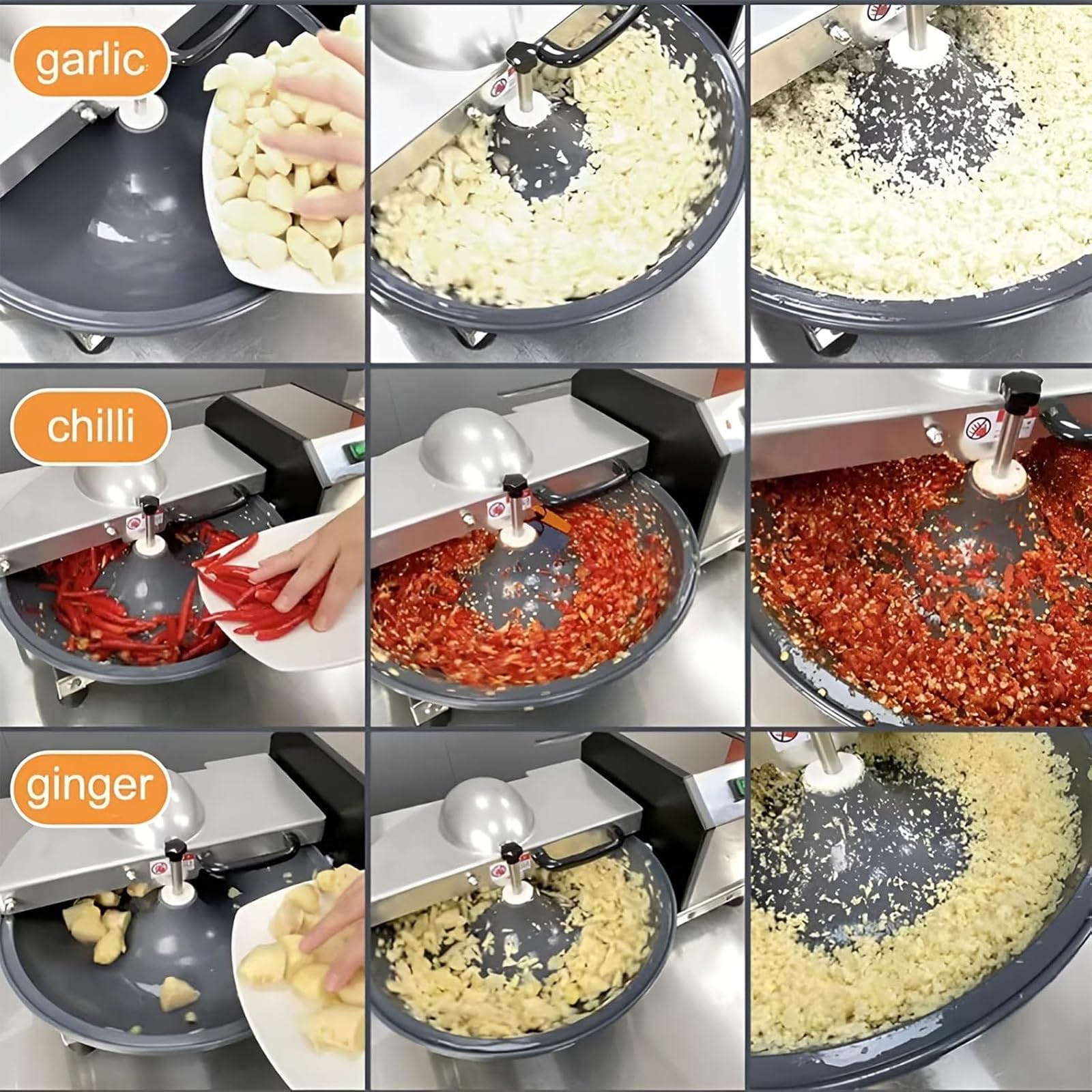 Picadora De Alimentos Multifuncional De 5L, Cortadora De Verduras Eléctrica De Lavabo De 250W, Velocidad De La Cuchilla 1400 Rpm, Cuchilla Circular De 360°, Corte Rápido De 10 S, Para Pimientos