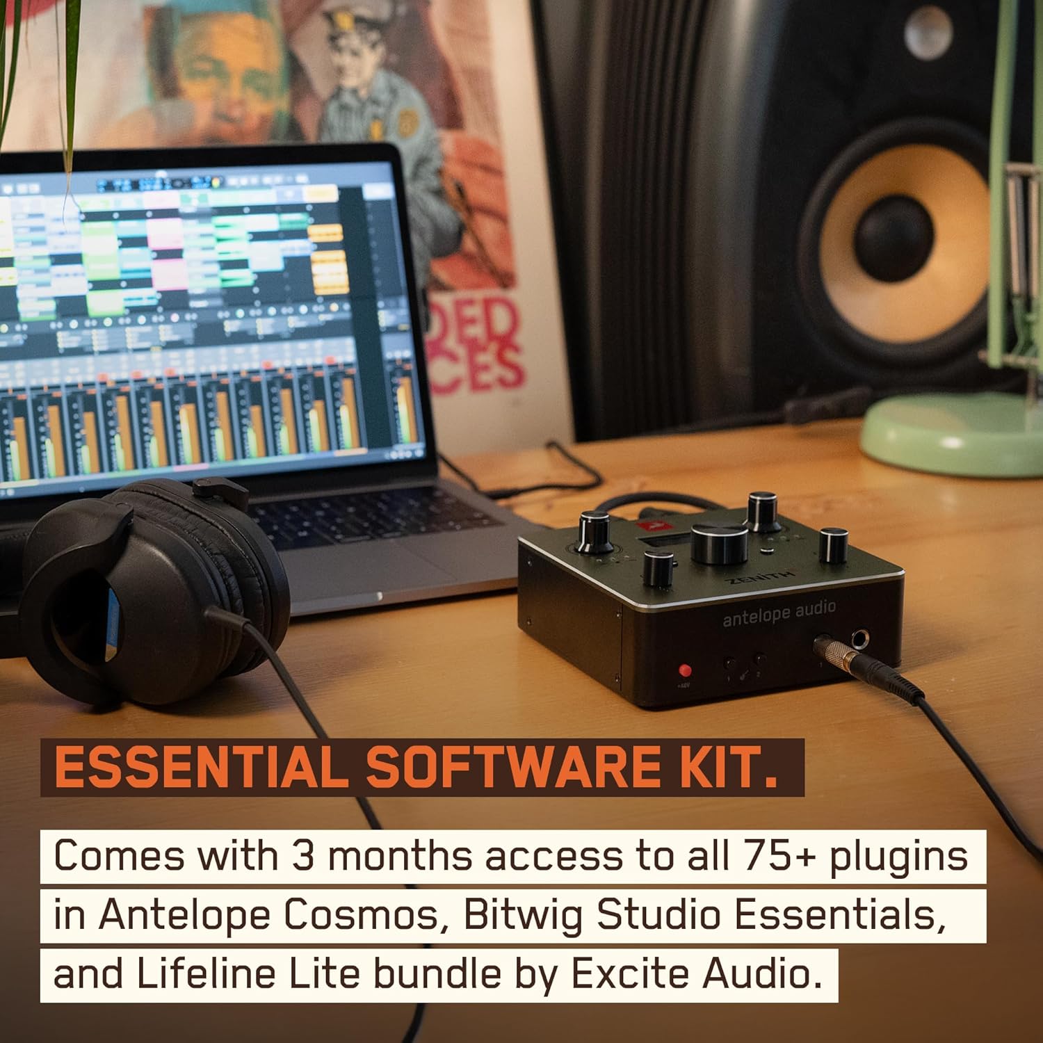 Antelope Audio Zenith 2 USB-C Audio Interface for Guitar, Vocals, Streaming & Podcasting, Featuring Studio-Grade Preamps, Effects and Presets for Effortless Professional sound