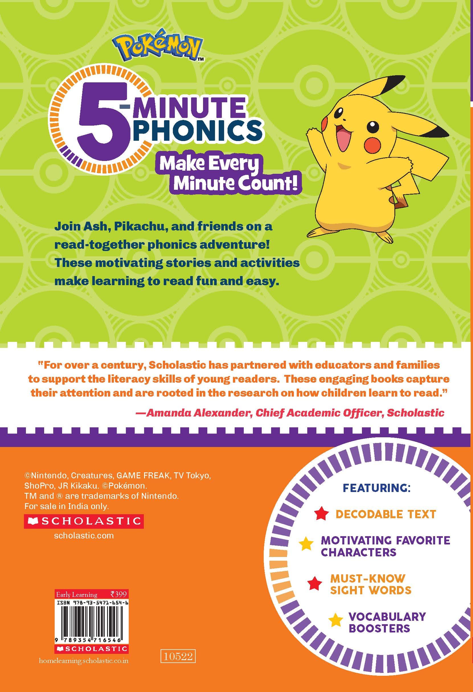 5-Minute Phonics (Pokémon) 1