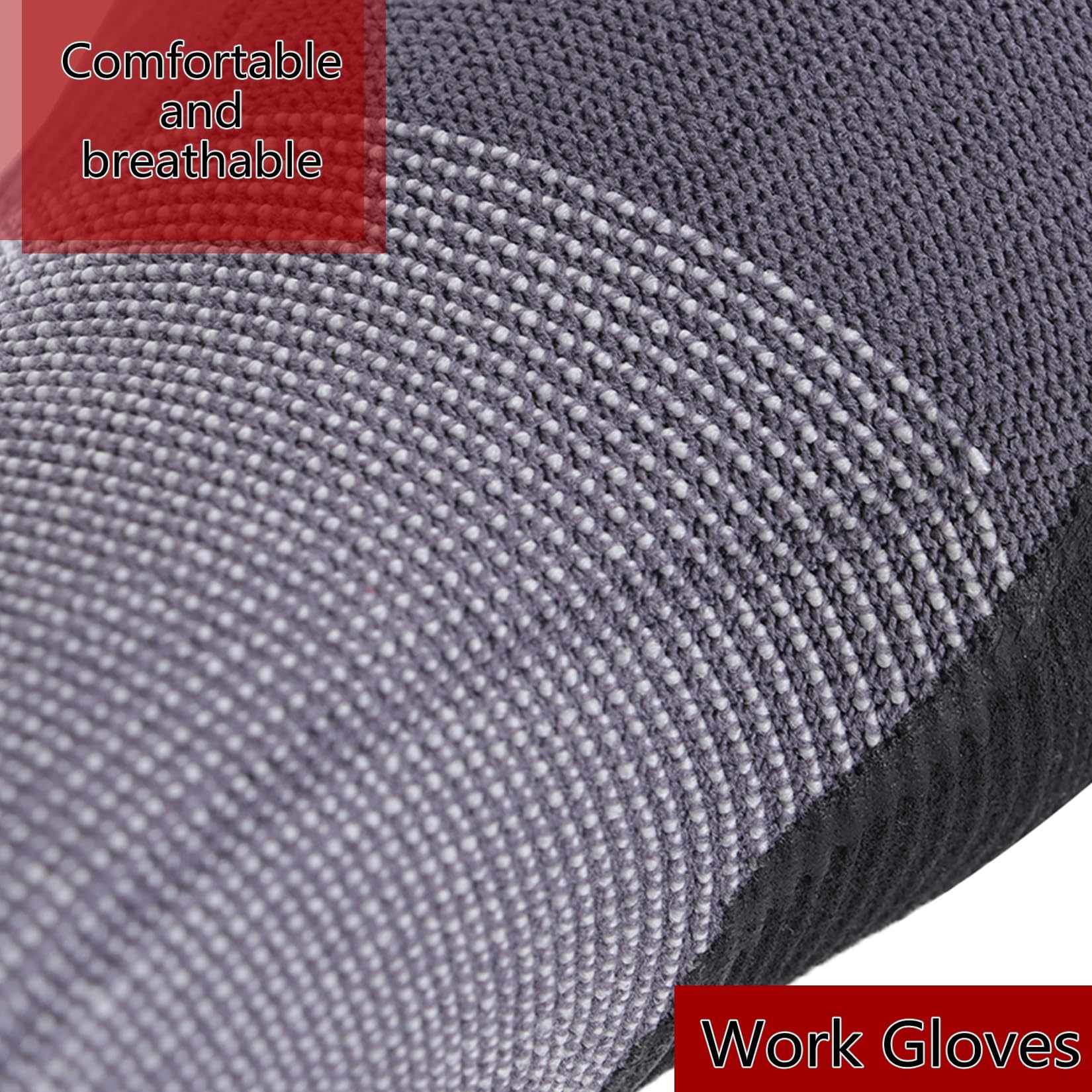 Paar extra große Arbeitshandschuhe, Nahtlose Strickhandschuhe, Gartenhandschuhe für Damen und Herren, geeignet für Lagerhaltung und Logistik, Baustellen und Gartenbau