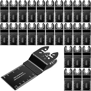 Juego de 100 hojas multiherramienta: hojas de sierra oscilantes y hojas multiherramienta para madera y metal blando con interfaz de liberación rápida, se adapta a DeWalt, Milwaukee, Makita, Dremel, Ryobi, Craftsman, Fein, Bosch OIS y más