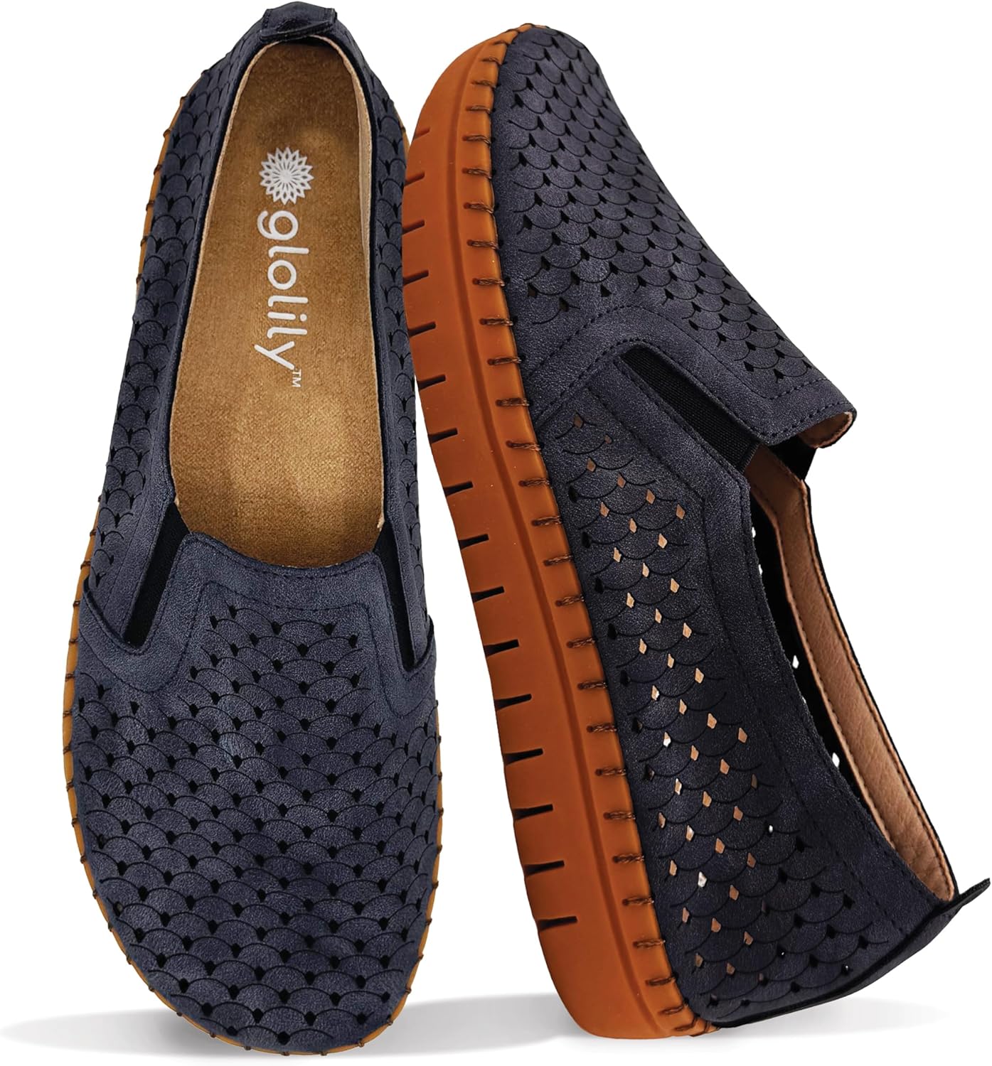 Glolily Elle Perf Women’s Comfort Sneakers – Orthotic Lightweight & Flexible Walking Shoes with Arch Support, Comfortable Casual Fashion Shoes for Women Glolily Elle Perf Women’s Comfort Sneakers – Orthotic Lightweight & Flexible Walking Shoes with Arch Support, Comfortable Casual Fashion Shoes for Women