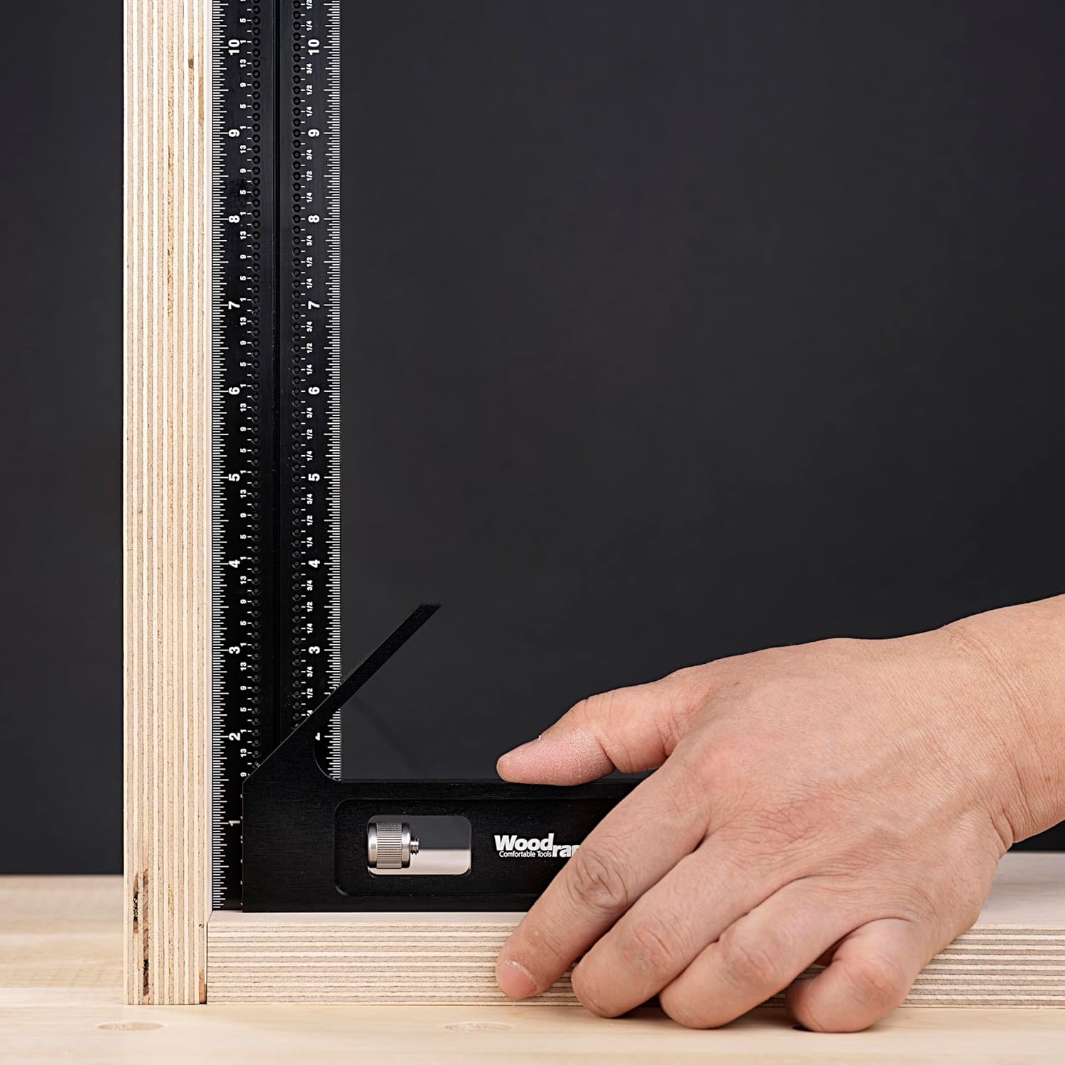 8 Inch Combination Square – Magnetic CNC Layout Tool for Marking, Measuring, and Framing – Woodworking and Carpentry Right Angle Ruler for Cabinetmaking