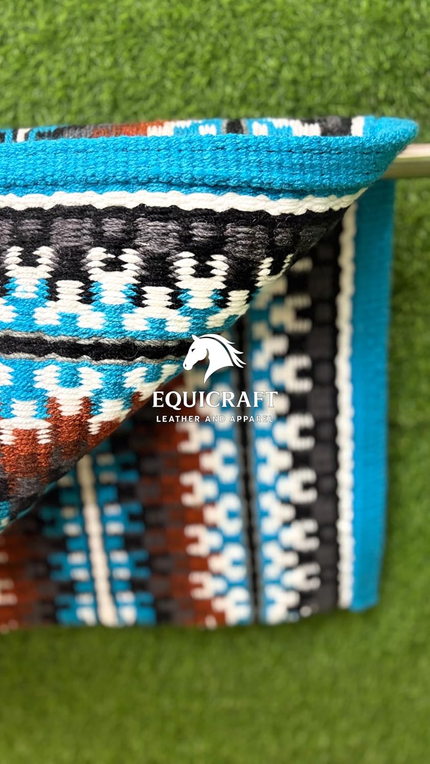Handmade Western Show Saddle Blanket | Genuine New Zealand Wool Pad | Custom Equestrian Gear AM-240