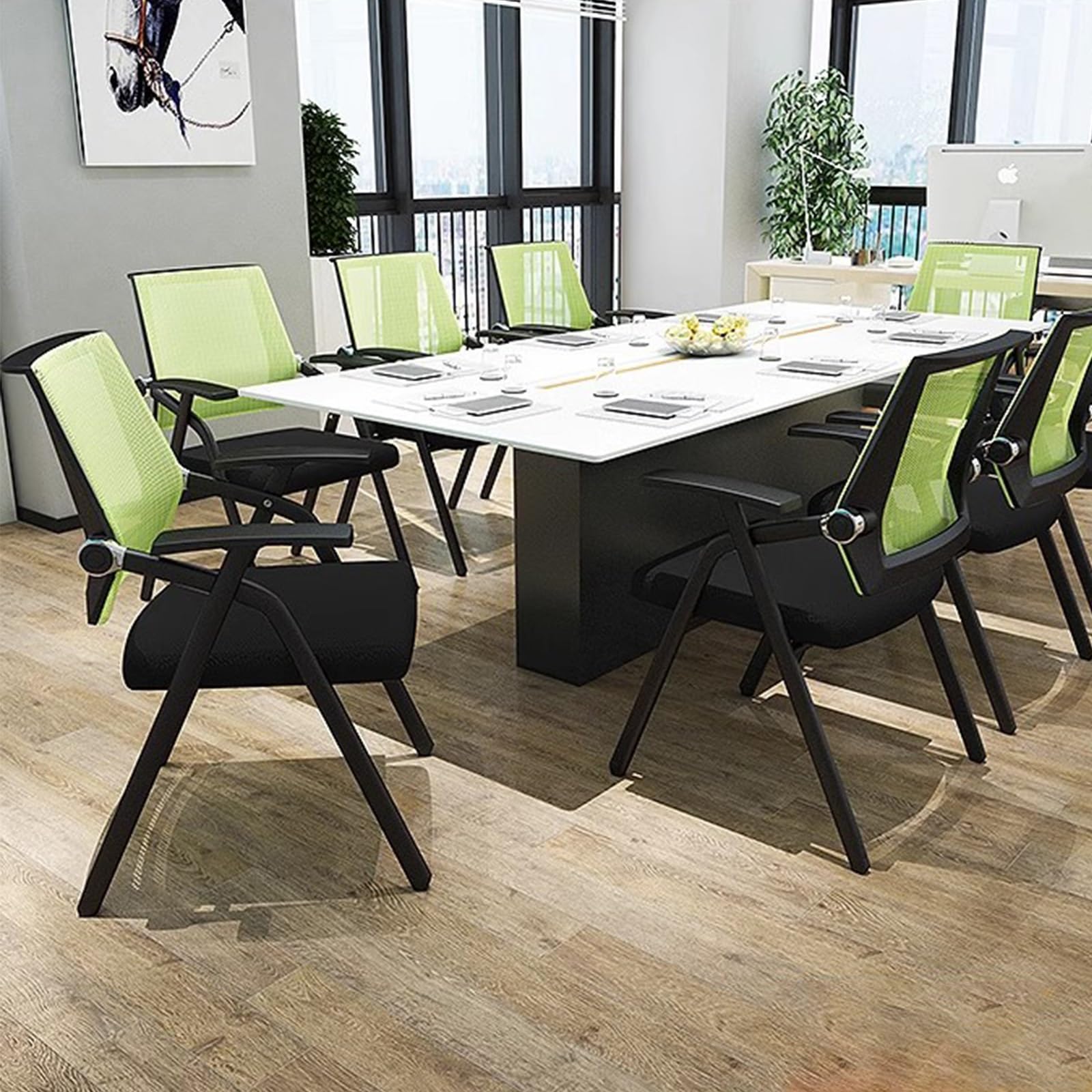 Chaise De Formation Pliable avec Plateau De Table Chaise Pliante pour Salle De Conférence Chaise De Bureau Chaise D'étude en Studio Capacité De Charge 150 Kg
