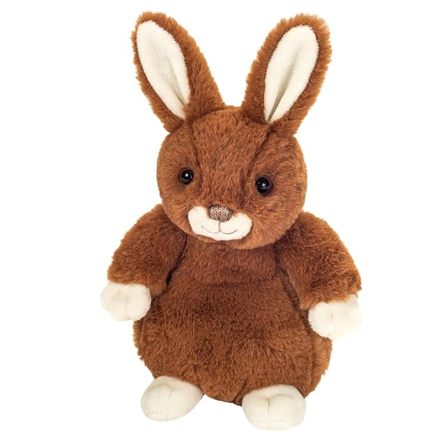 Teddy Hermann 93988 Conejo Luna marrón Oscuro 20 cm, Peluche