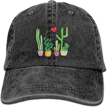 Cacti Cactus Love Artical Unisex Adult Adjustable Leisure Dad Cap Black