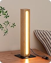 EDISHINE Dimmable LED Bedside Lamp, 3 Adjustable Color Temperature, Modern Design Rectangular Table Lamp for Bedside, Bedroom, Living Room, Gifts