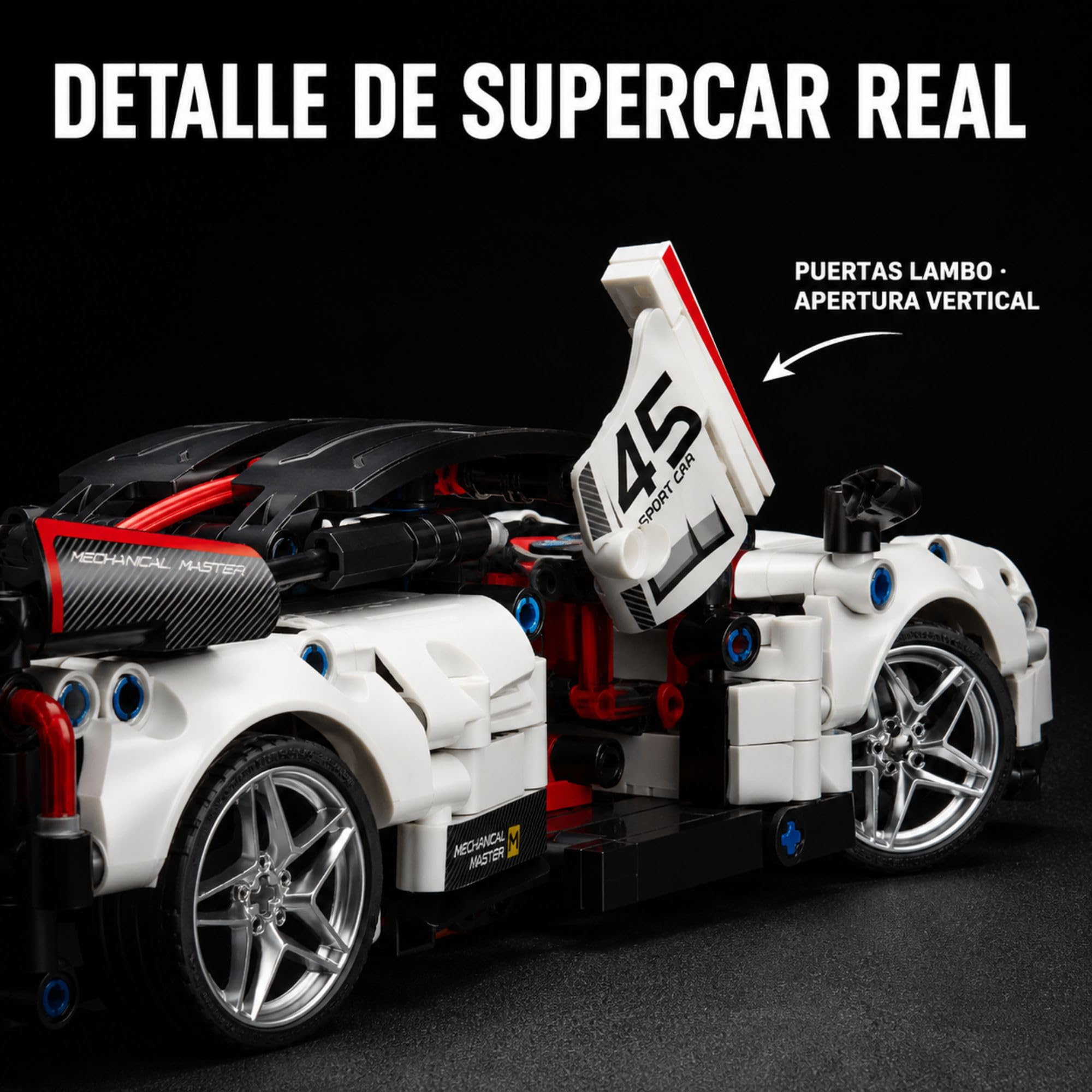 iM.Master - Coche Teledirigido GT - Bloques de Construcción Adultos y Niños - Maqueta de Coche Technic - Coche RC App y Mando - 476 Piezas - 1:18 - Juegos Educativos Stem - Maqueta para Construir