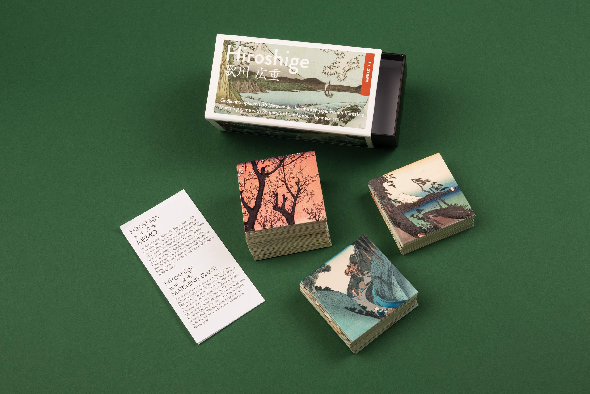 Hiroshige-Memo: Gedächtnisspiel mit 36 Motiven des berühmten japanischen Künstlers