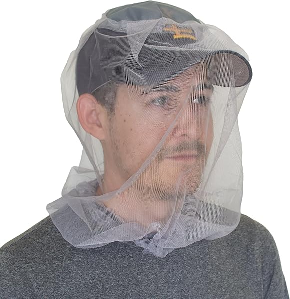 Hiker's Gold Mosquito Head Net for Hiking, Backpacking, Camping