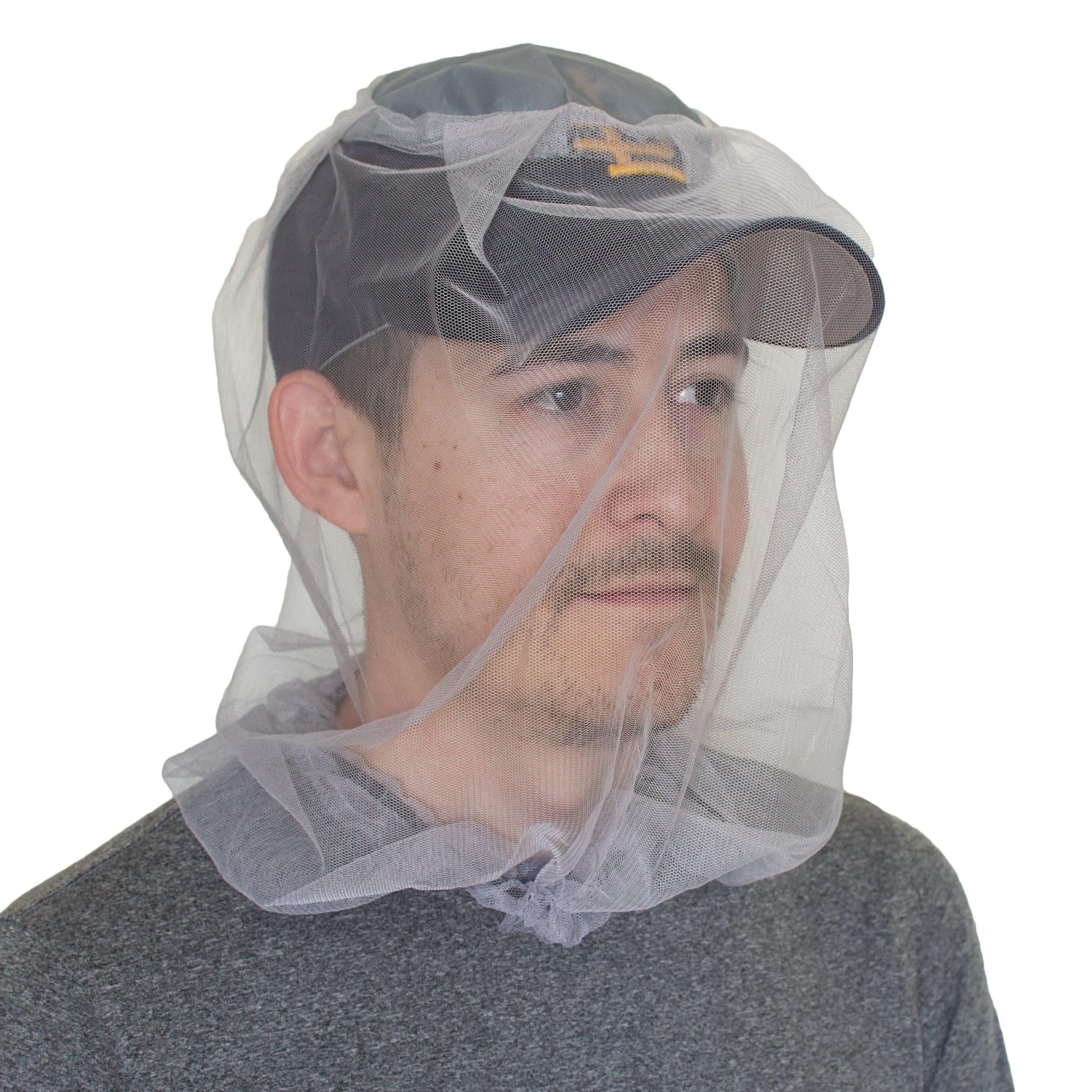 Hiker's Gold Mosquito Head Net for Hiking, Backpacking, Camping