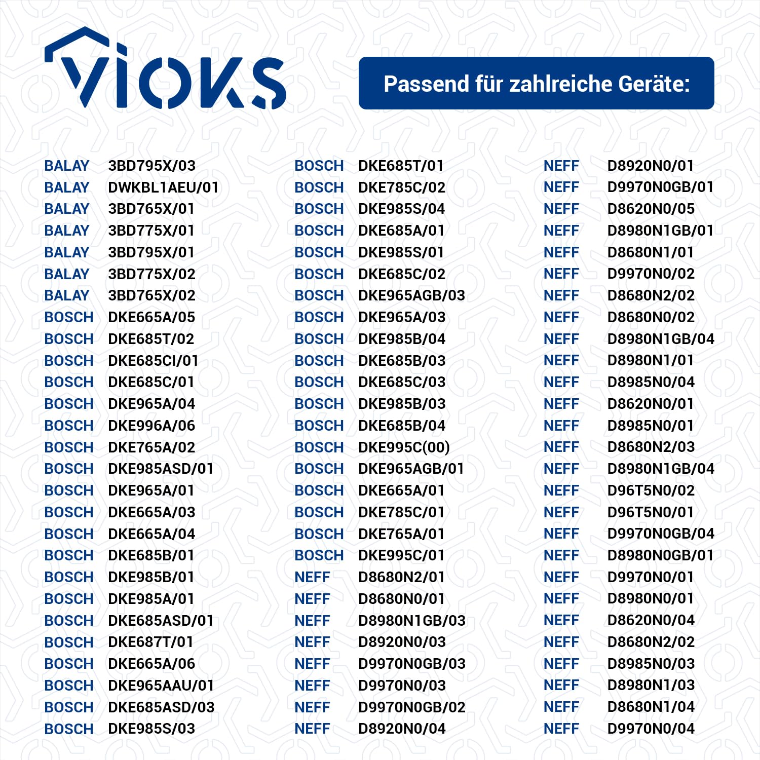 VIOKS 2 x filtr tłuszczu, okap kuchenny, metalowy filtr 320 x 220 mm, zamiennik do Bosch 00362380 00351190 - metalowy filtr tłuszczu, okap kuchenny z jednostronnym odblokowaniem