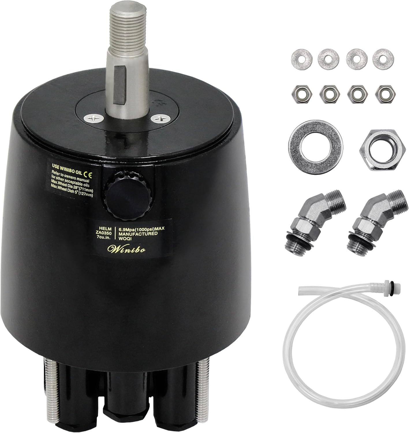HH5271-3 Outboard Hydraulic Steering Pump Helm, 1.7 cu Front Mount Helm Pump for Boats up to 300 HP, Compatible with Cruisers Runabouts Boats