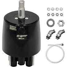 Outboard Hydraulic Steering Pump Helm, 1.7 cu Front Mount Helm Pump for Boats up to 300 HP, Compatible with Cruisers Runabouts Boats, HH5271-3