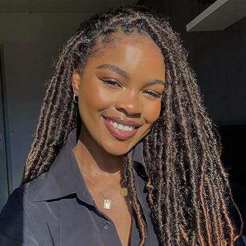 Miniatura 9 de Extensiones de cabello corto sintético de ganchillo para mujeres negras, 6 paquetes de extensiones de rastas de cabello rizado preenlazado,