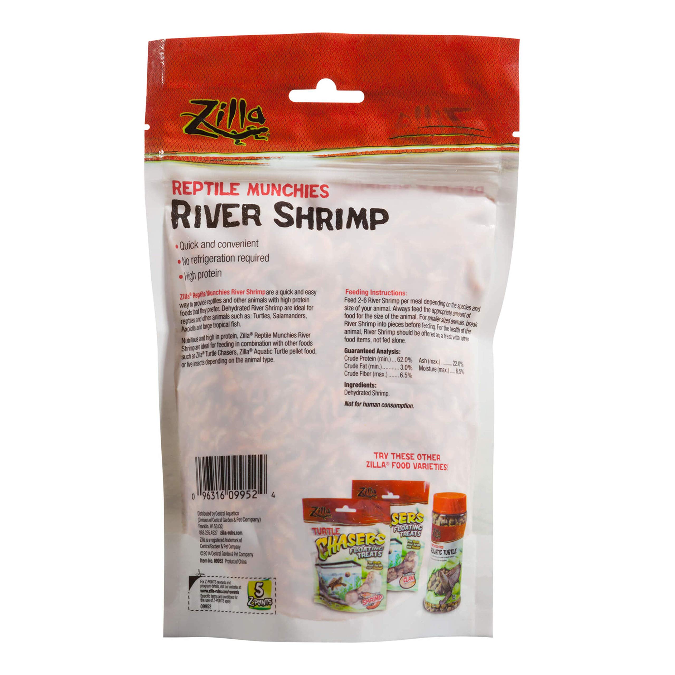 Buy Zilla Reptile Food Munchies River Shrimp for Turtles, Salamanders