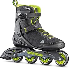 Patin en línea Zetrablade Elite para hombre, fitness, nivel de entrada a intermedio, negro y lima, patines de rendimiento en línea