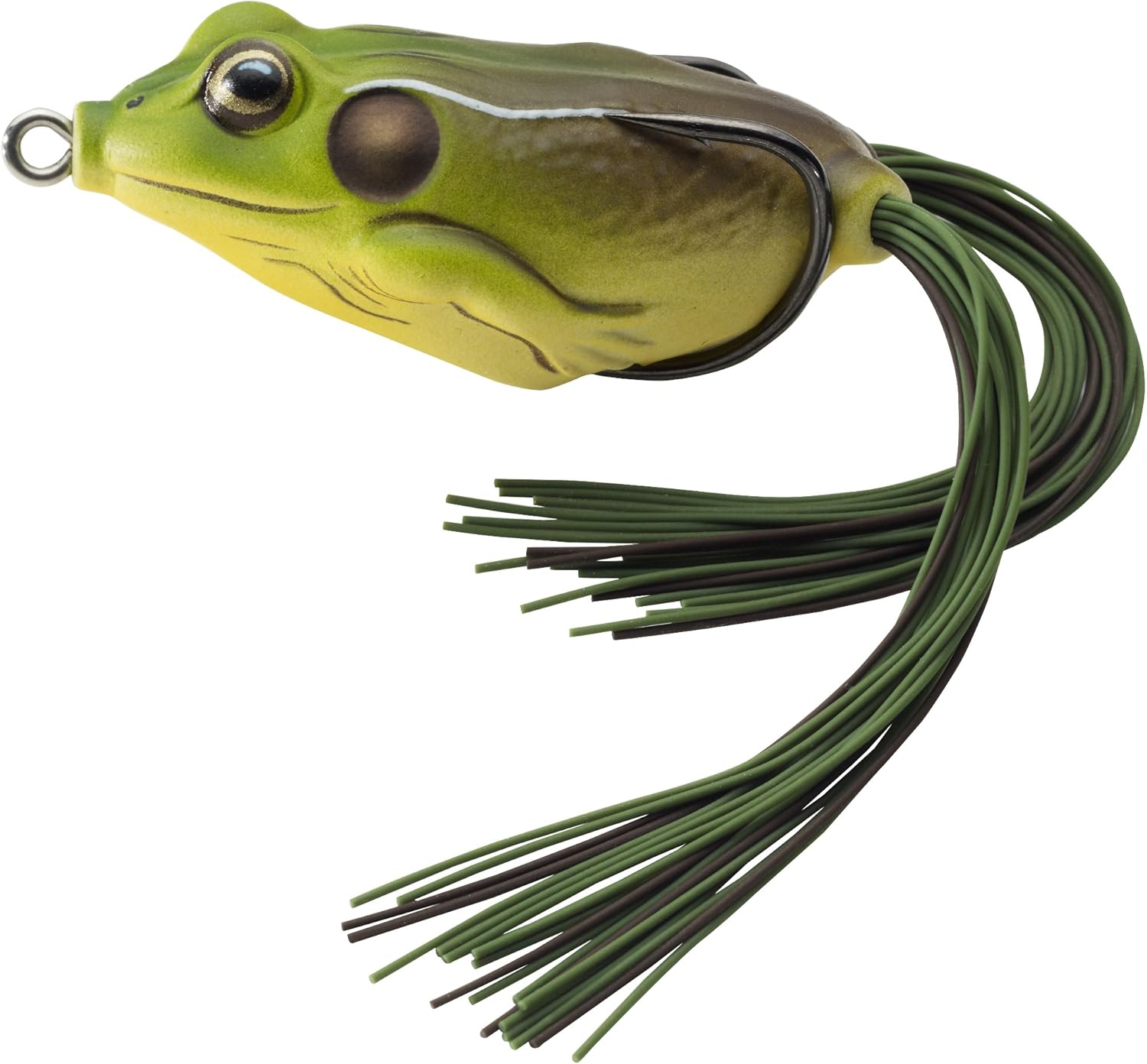 LIVE TARGET LIVE TARGET Koppers Floating Frog Hollow Body Lure Green/Brown 1.75- Inch, 1/4-Ounce