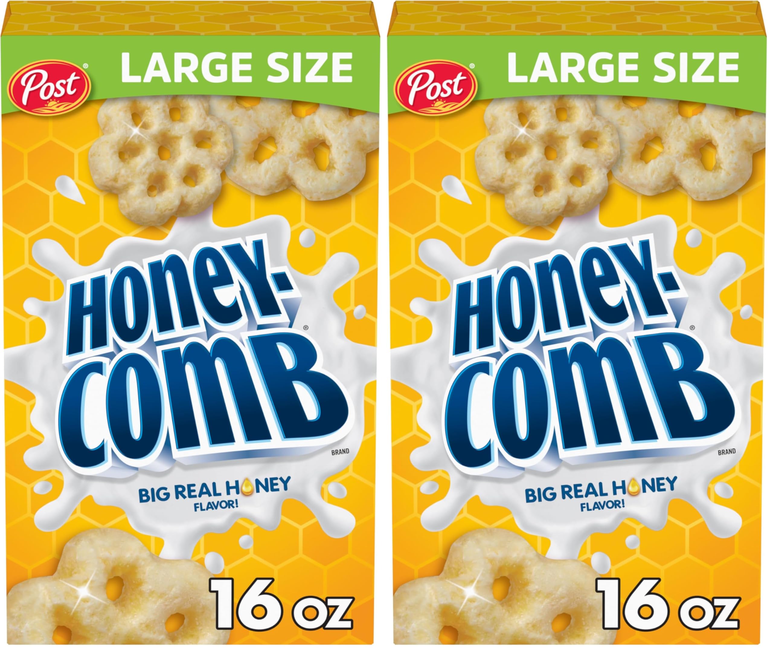 Post Honeycomb Cereal, 16 OZ Box (Pack of 2)
