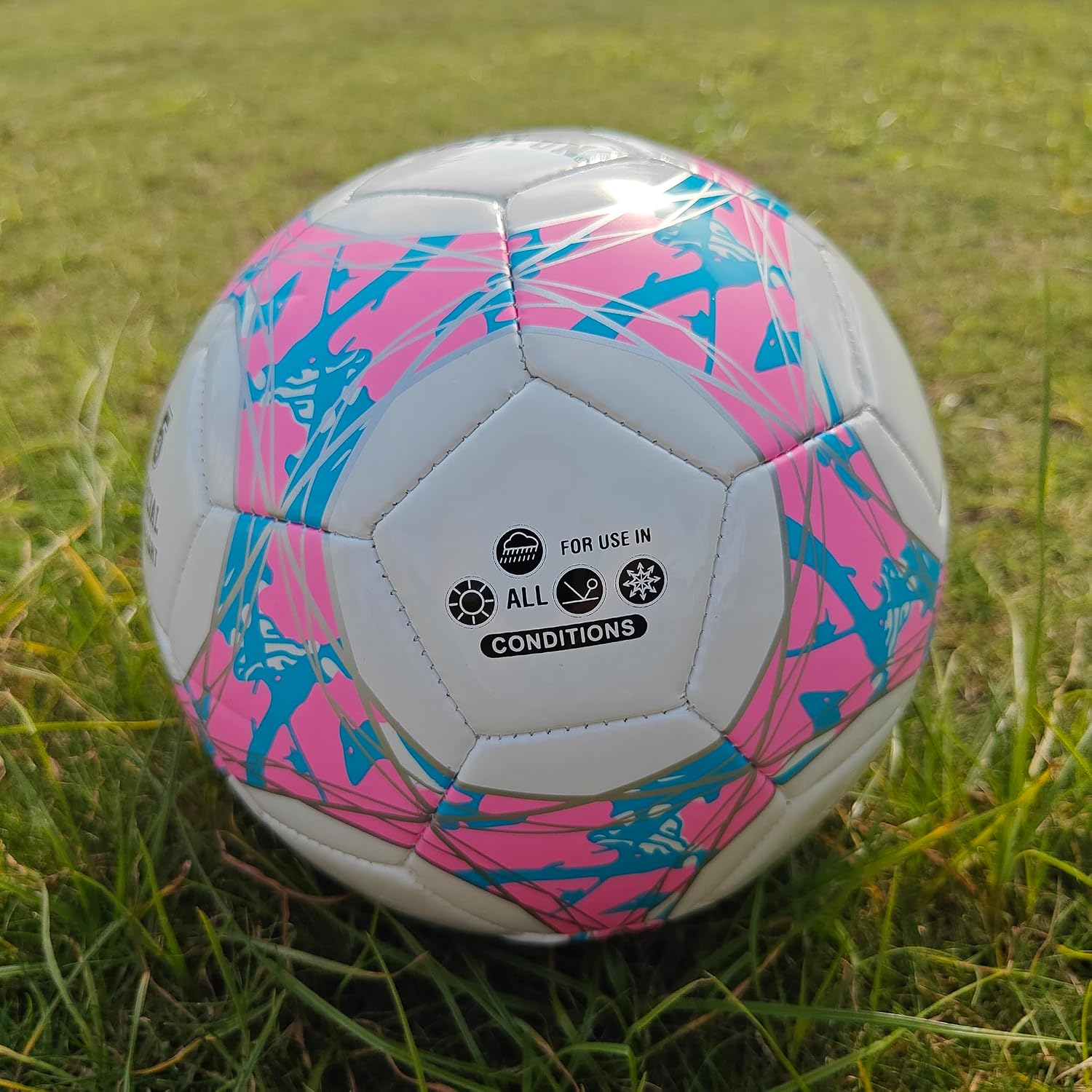 Soccer Ball with Air Pump, Premium PU Official Size 5 Lightweight Soccer Ball for Outdoor, Backyard, Training & Match – Includes Pump for Ready-to-Play Convenience