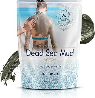 DR.MUD DEAD SEA COSMETICS Dead Sea Mud Body Mask, Black Clay Treatment, Natur...