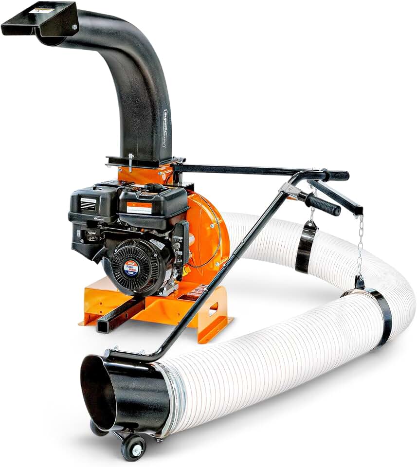 SuperHandy Truck Loader Leaf Vacuum, 15HP Electric Start Engine