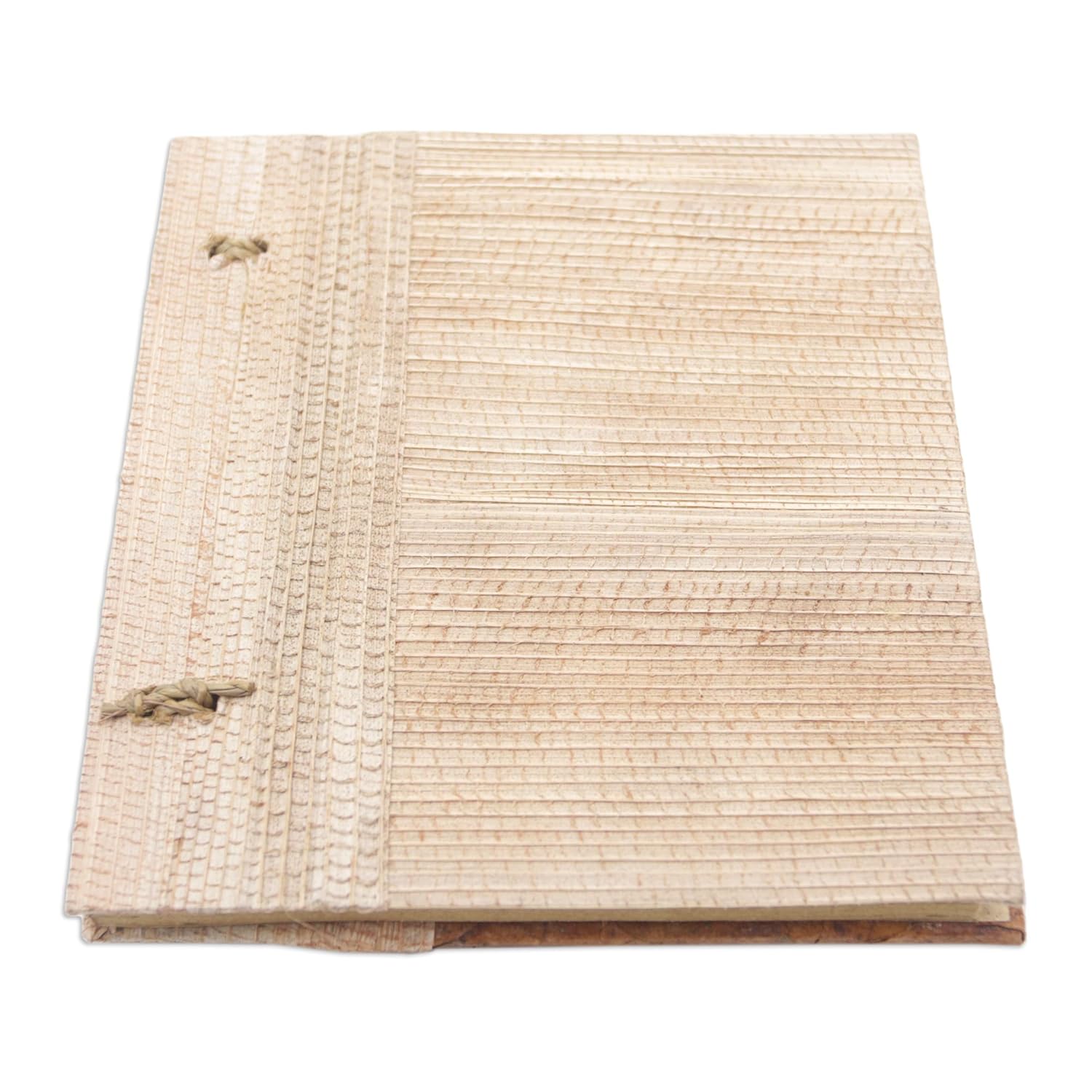 NOVICA Artisan Handmade Natural Fiber Journal Ecofriendly Leafthemed from Multicolor Brown Paper Indonesia Decor Accessories Upcycled Nature [5in H x 5.5in W x 0.8in D] (40 Pages) 'Autumn Memories'