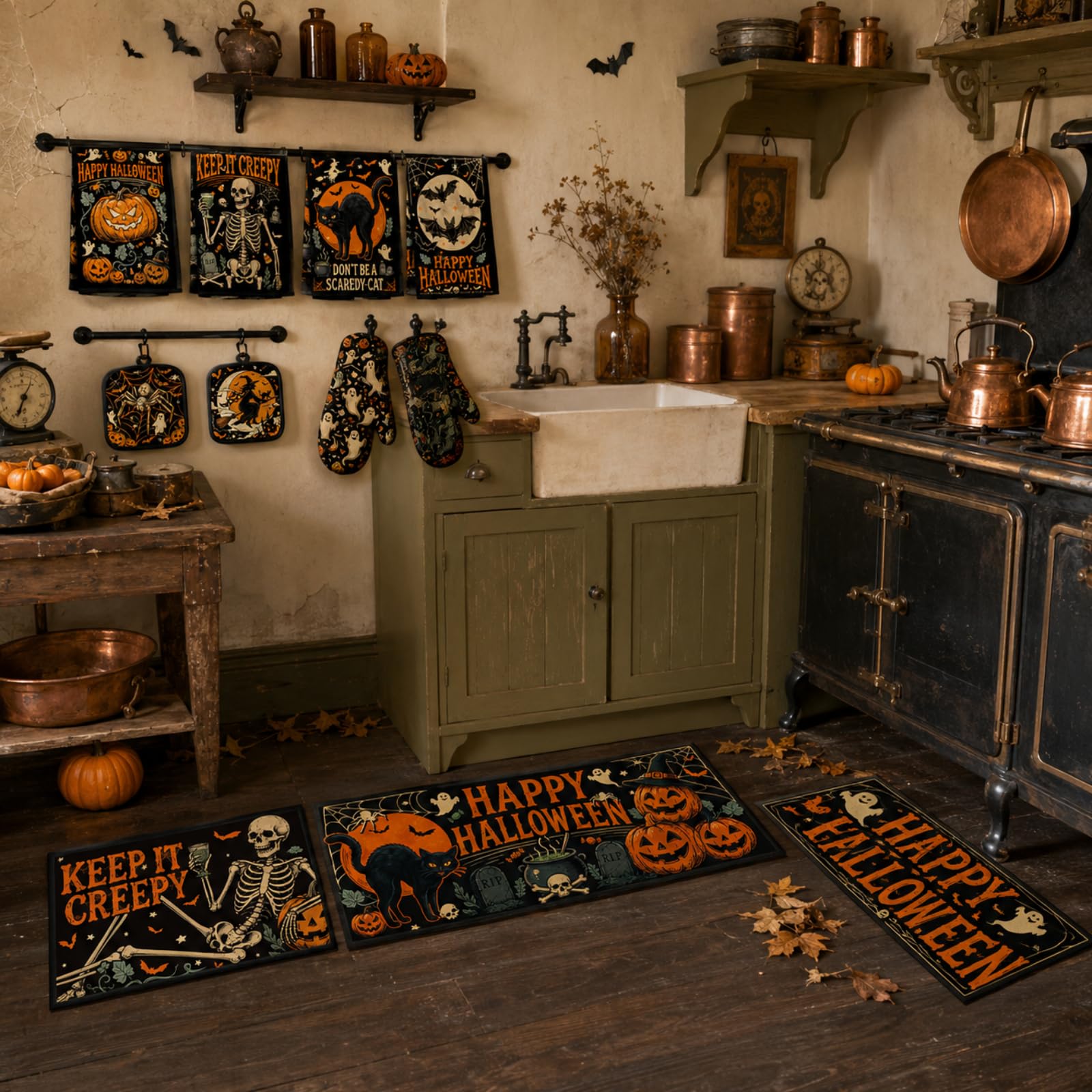 Halloween Kitchen Decor Set - Spooky & Cute! -4
