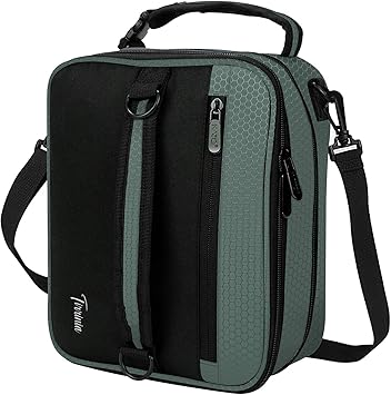 Tirrinia Expandable Insulated Lunch Bag for Men Women – Leakproof Reusable Cooler LunchBox for Kids & Adults with Shoulder St