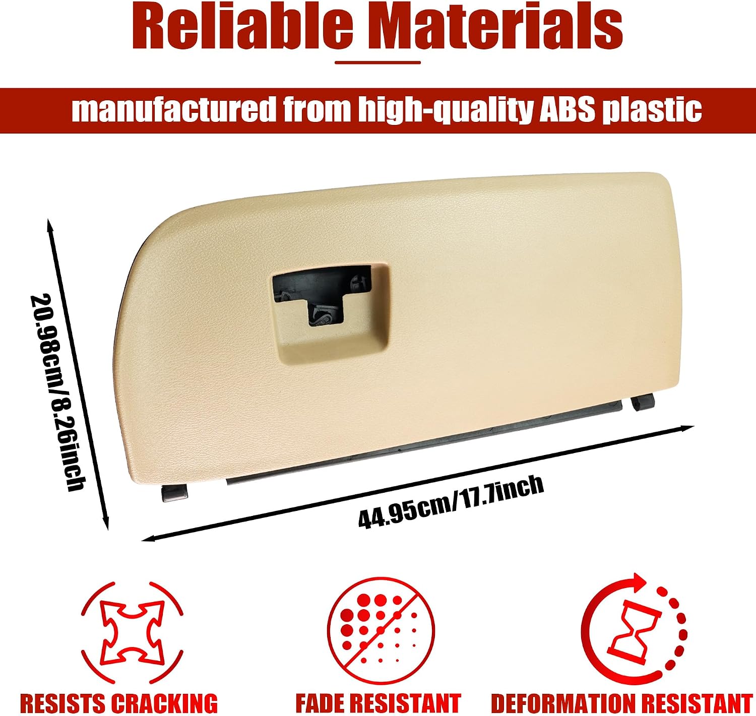Dash Glove Box Door Cover For BMW X3 F25 2011-2017 X4 F26 2015-2018(Beige)