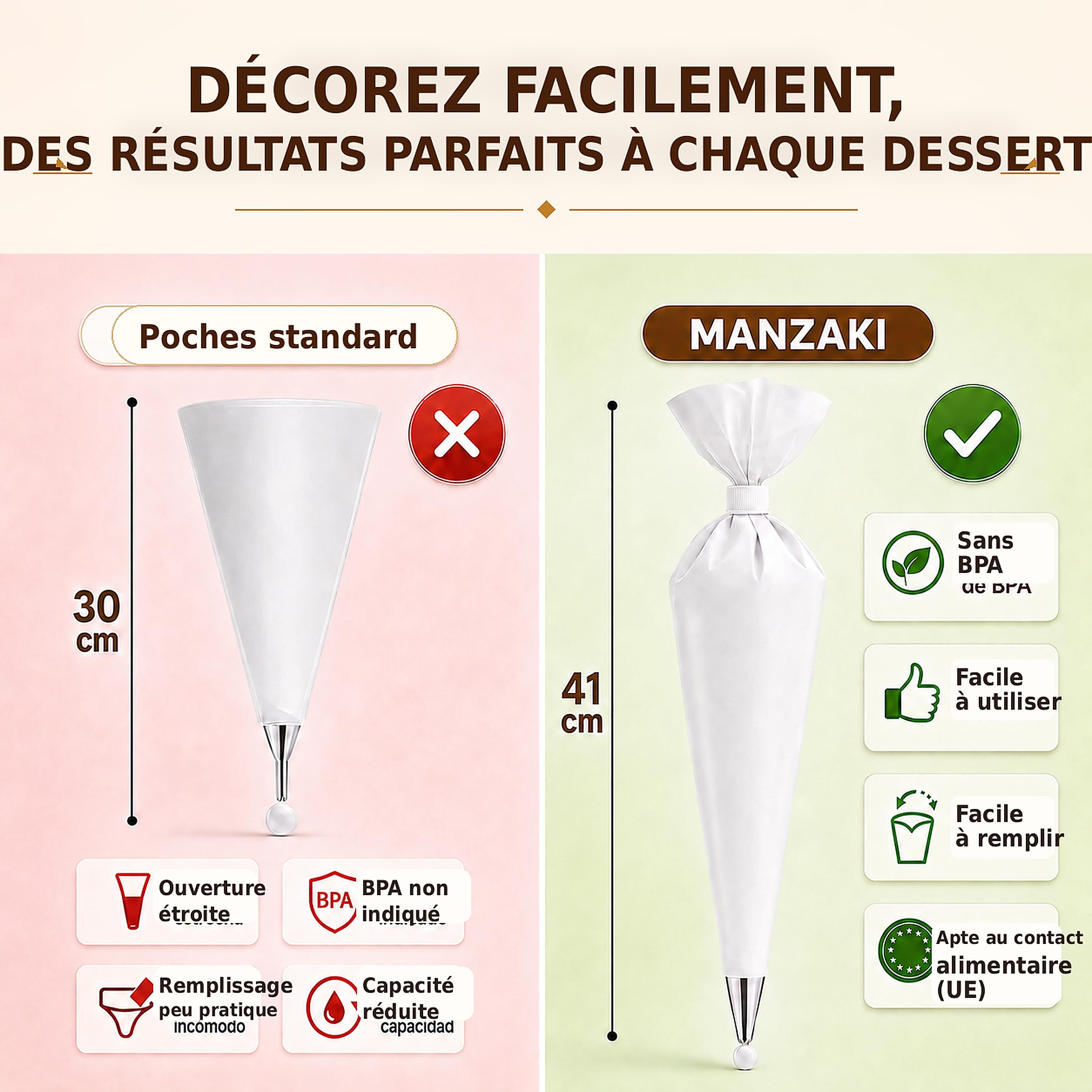 Machine à Churros Inox — Churros & Chichi Croustillants en Quelques Minutes — Appareil avec Poche à Douille Pro 41 cm — Presse à Biscuits Tunisiens — Sans BPA Certifié LFGB — 9 Disques 7 Douilles