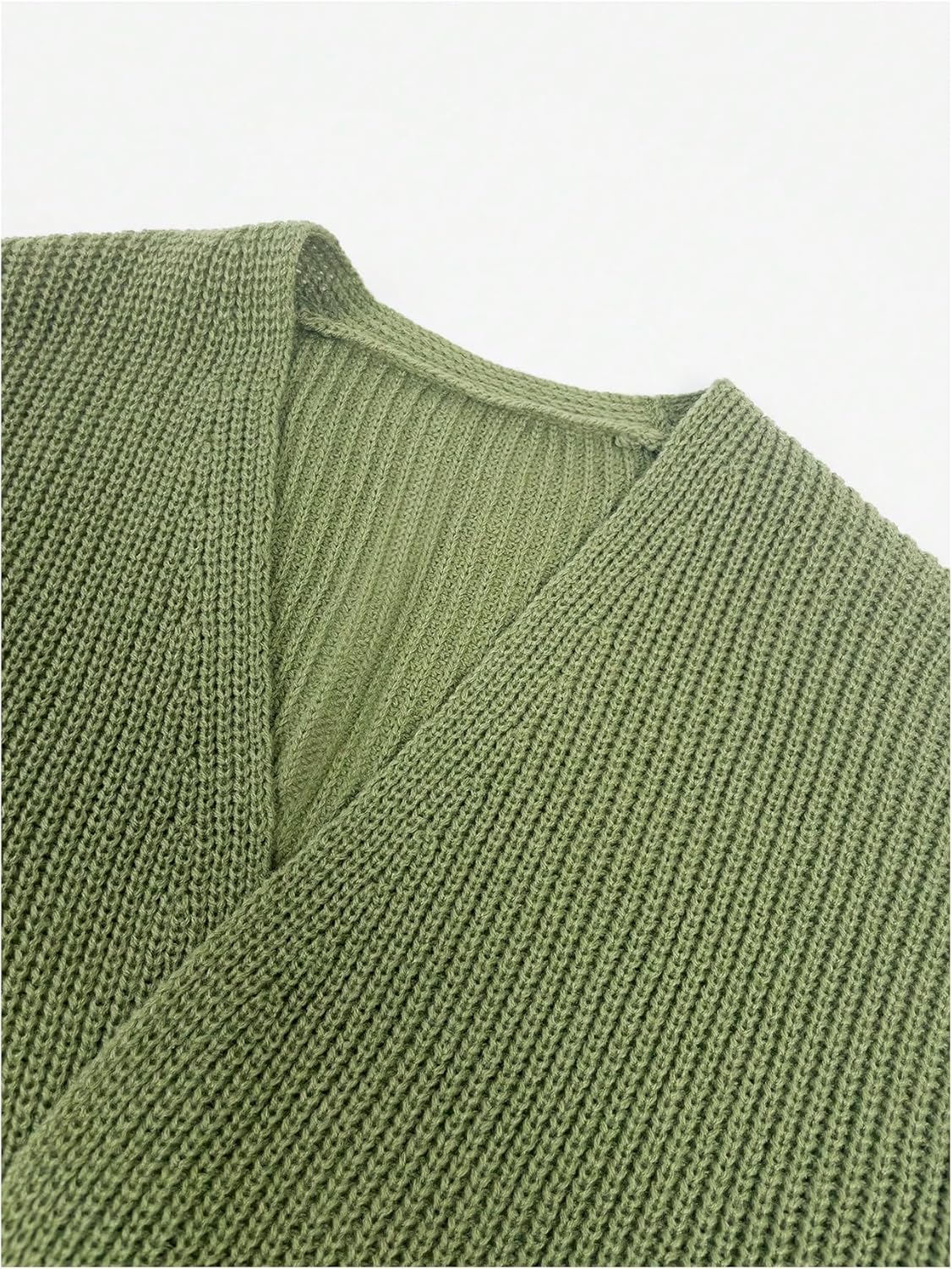 SHENHE Women's Oversized Open Front Long Sleeve Lantern Sleeve Chunky Knit Cardigan - Image 5