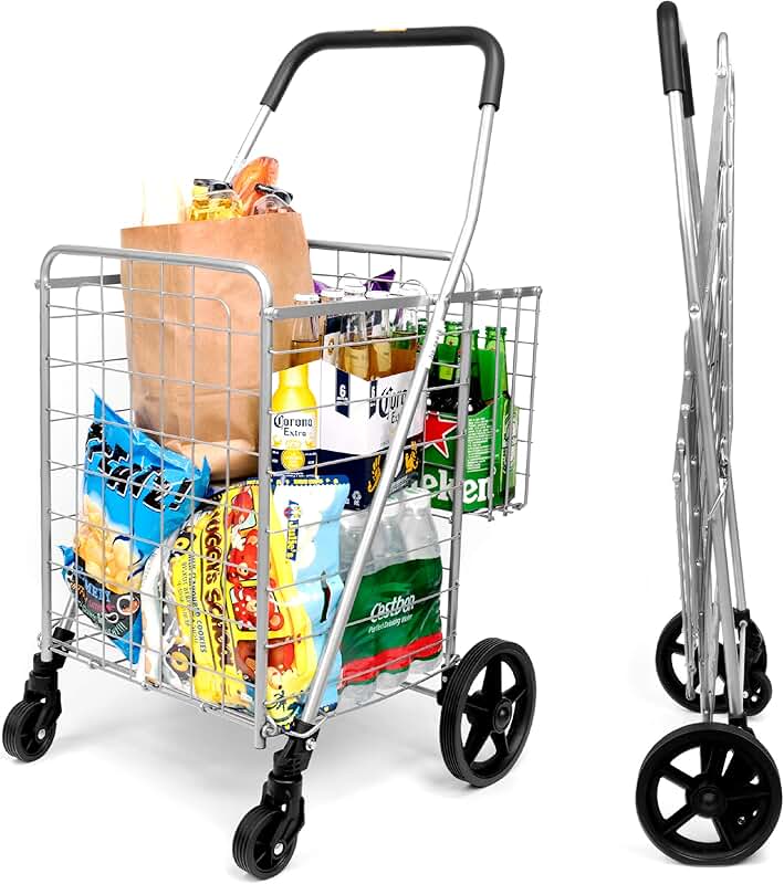 Wheeled Shopping Cart Folding