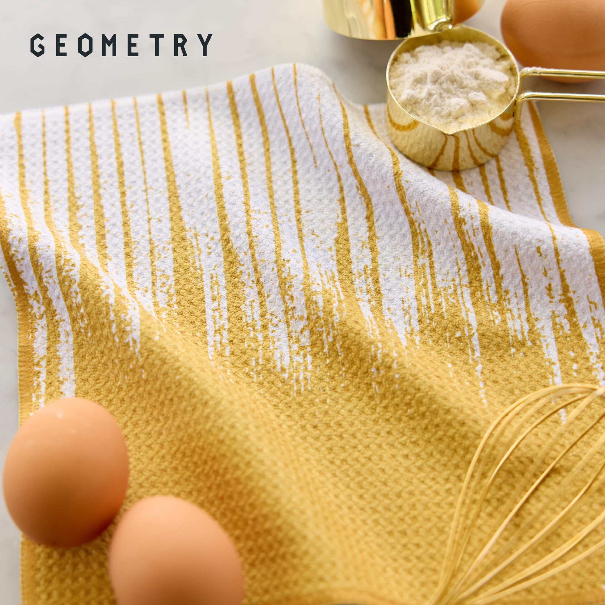 GEOMETRY Paños de cocina – Paños de cocina de secado rápido para cocina – Trapos de cocina premium con tejido geográfico – 3 piezas This and That