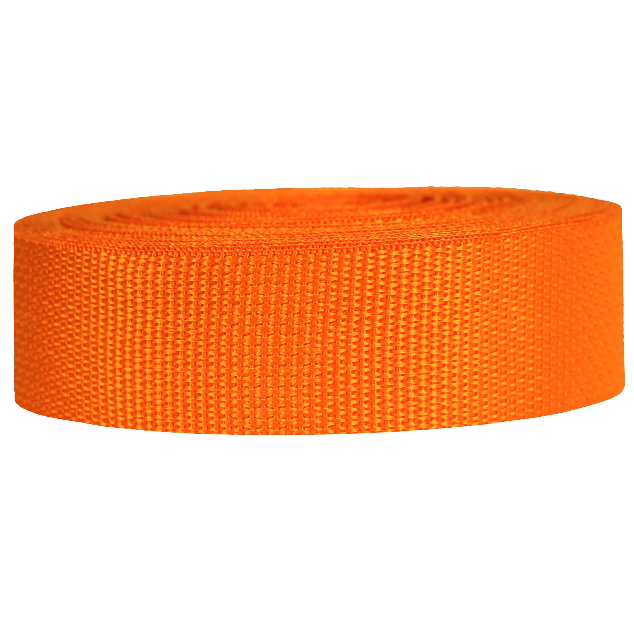Strapworks Poly Strapping for Outdoor DIY Gear Repair, Pet Collars, Crafts – 1.5 Inch, Polypropylene, Orange, 1.5" x 25 Yard